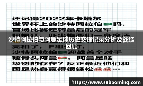 沙特阿拉伯与阿曼足球历史交锋记录分析及战绩回顾
